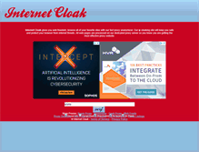 Tablet Screenshot of internetcloak.com